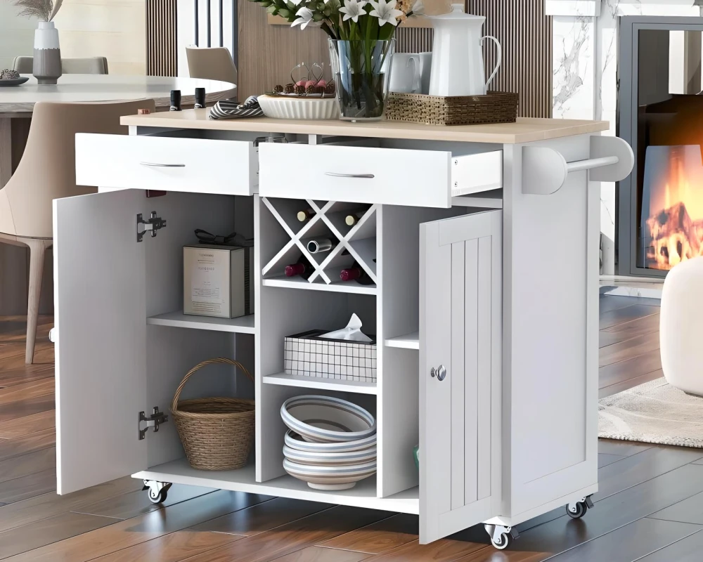 kitchen island and storage