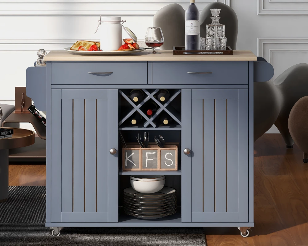 kitchen island and storage