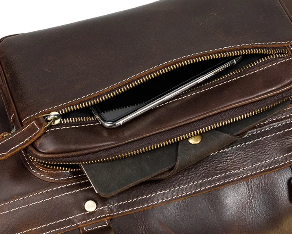 faux leather carry on bag