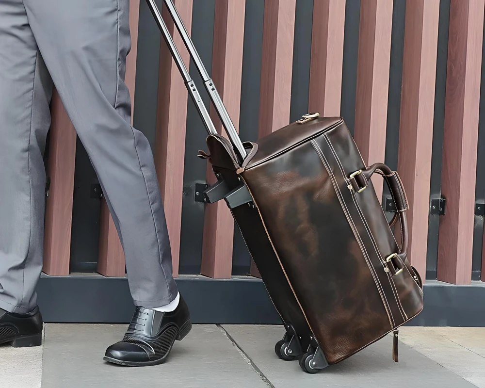 leather carry on bag for men